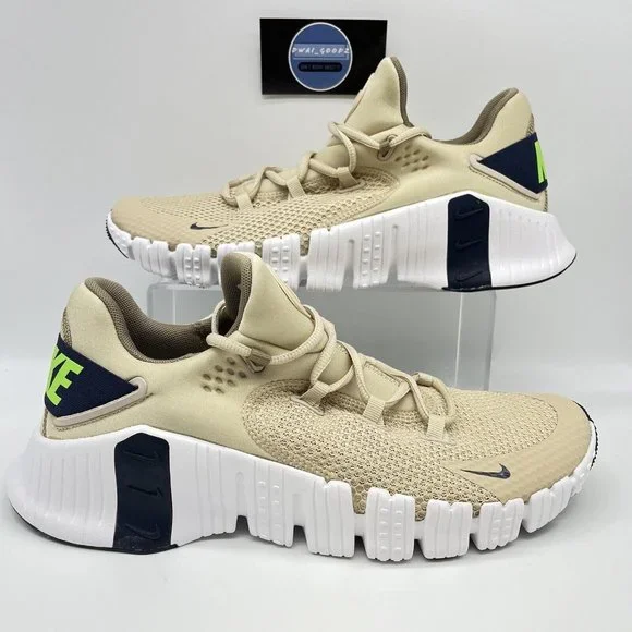 Nike Free Metcon 4 Shoes Tan Thunder (CT3886-234) Men\'s Size 7 Gym Sneakers Nike Free Metcon 4 Rattan Blue CT3886-234 Training Running  main image 4
